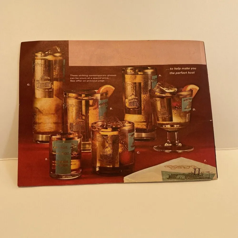 Vintage Advertising Booklet Southern Comfort 50 DRINKS & TOASTS Recipes Alcohol